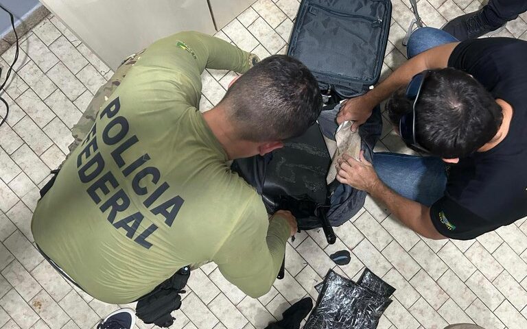 Foi apreendido 1,7kg de drogas que seria levada para Europa - Foto: Divulgação/PF