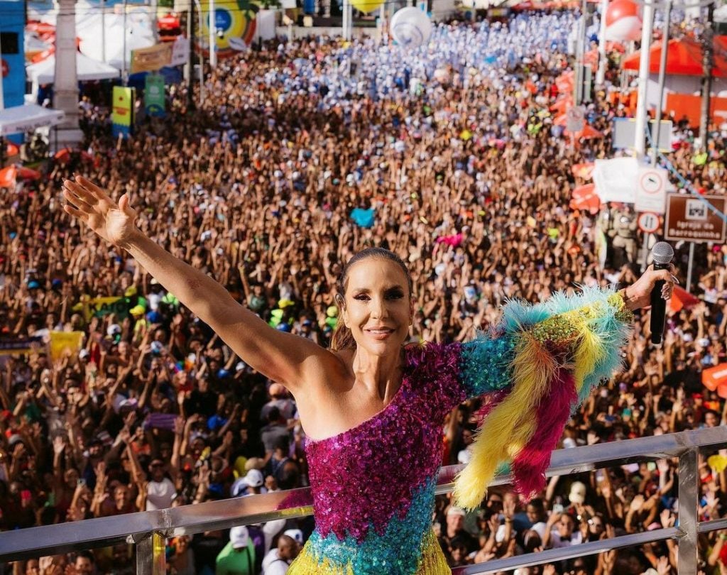 Ivete Sangalo durante carnaval em Salvador - Foto: Reprodução/Instagram @ivetesangalo