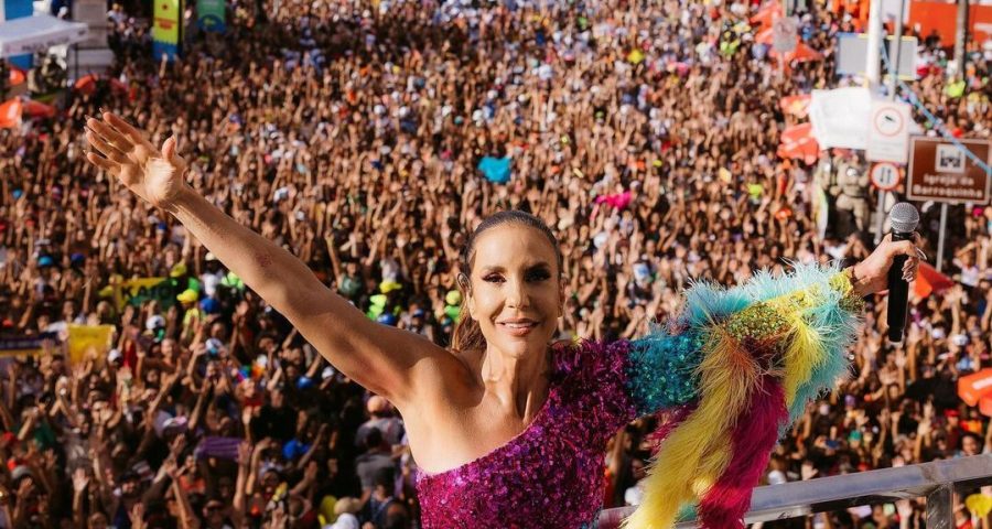 Ivete Sangalo durante carnaval em Salvador - Foto: Reprodução/Instagram @ivetesangalo
