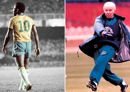 Pelé e Zagallo são homenageados na Supercopa - Foto: Reprodução/Instagram @zagallooficial @pele