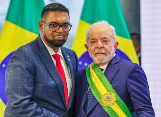 Lula e presidente da Guiana, Mohamed Irfaan Ali, se reúnem para falar sobre Essequibo -Foto: Ricardo Stuckert/ Presidência da República