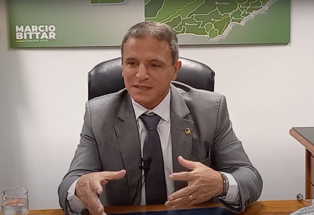 Senador Márcio Bittar fala ao Norte Entrevista. Foto: Portal Norte