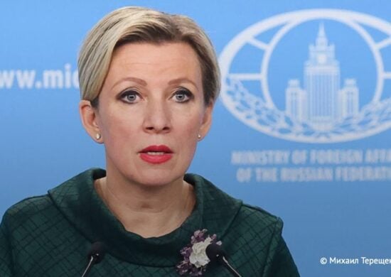 Maria Zakharova, porta-voz do Ministério das Relações Exteriores da Rússia - Foto: Reprodução/X @Tass_Agency