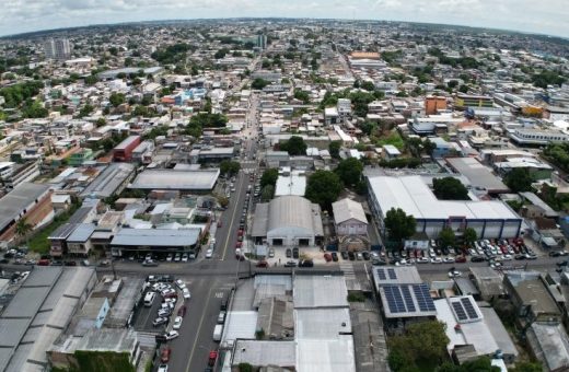 Vista aérea do bairro Praça 14 em Manaus Foto Gildo Smith Semacc