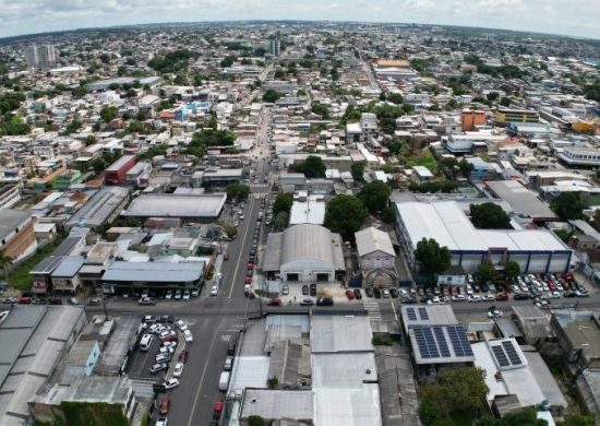 Vista aérea do bairro Praça 14 em Manaus Foto Gildo Smith Semacc