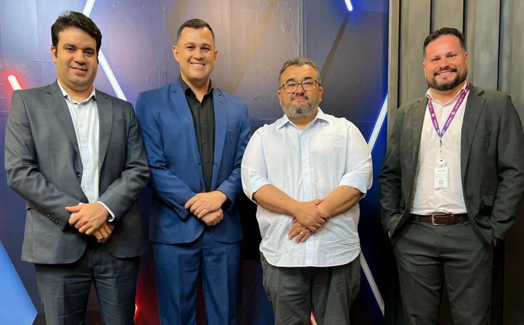 Da esq. p/ dir.: Diego Trajano, Diego Maia, Sérgio Bringel (CEO) e Elton Bittencourt