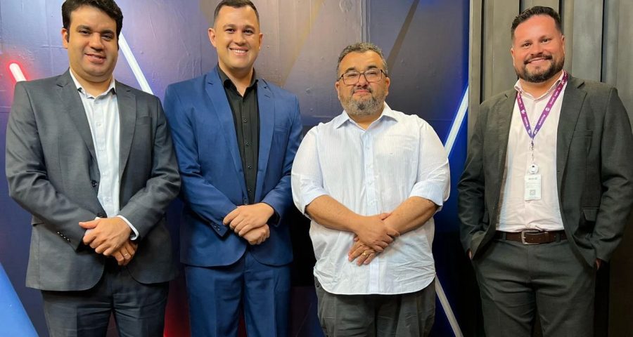 Da esq. p/ dir.: Diego Trajano, Diego Maia, Sérgio Bringel (CEO) e Elton Bittencourt