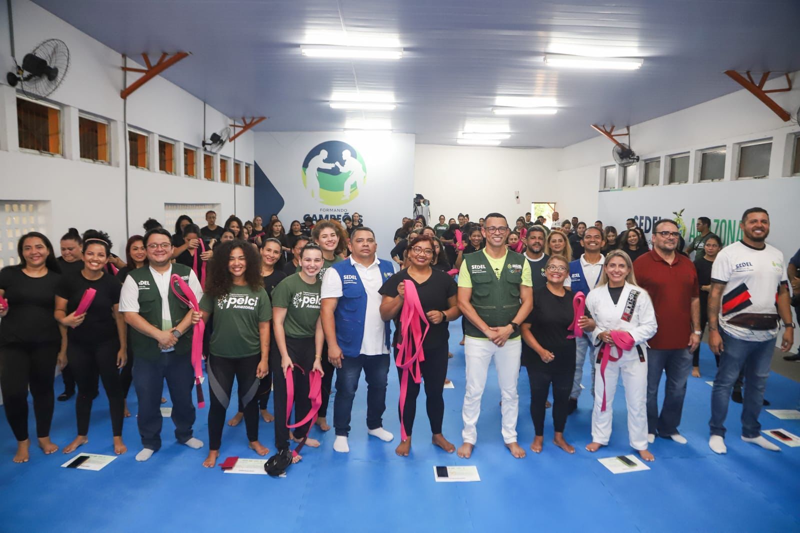 Curso capacita mulheres em autodefesa e promove o combate ao sedentarismo - Foto: Divulgação/Julcemar Alves/ Sedel