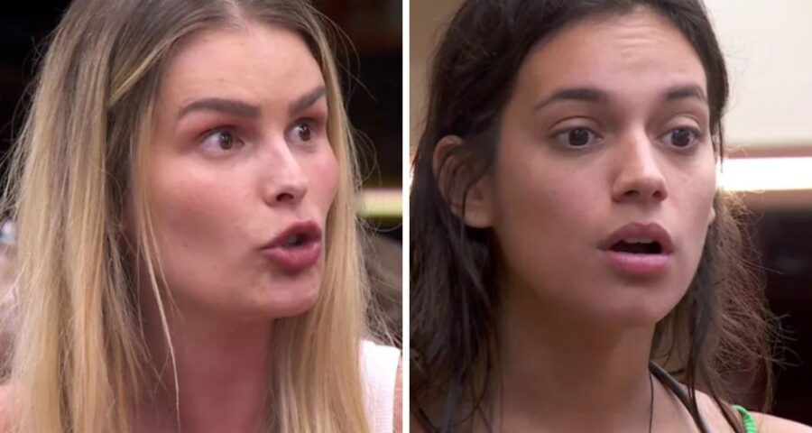 Yasmin e Alane discutiram nesta quarta