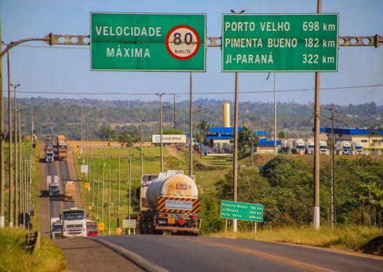 Concessão de 686,7 km da BR-364 abrange trechos de Porto Velho, Guaporé, Cacoal e Ouro Preto do Oeste - Foto: Divulgação/Secom RO