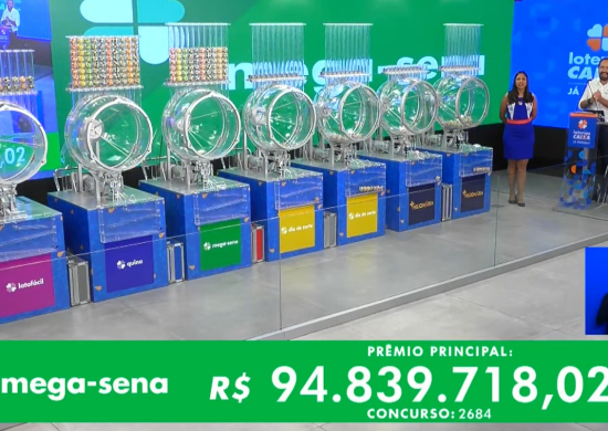Sorteio da Mega-Sena ocorre no espaço Caixa, em São Paulo - Foto: Reprodução/YouTube Caixa Econômica Federal