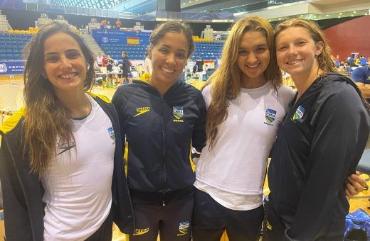 Nadadora brasileiras batem recorde Sul-Americano - Foto: Reprodução/X @timebrasil