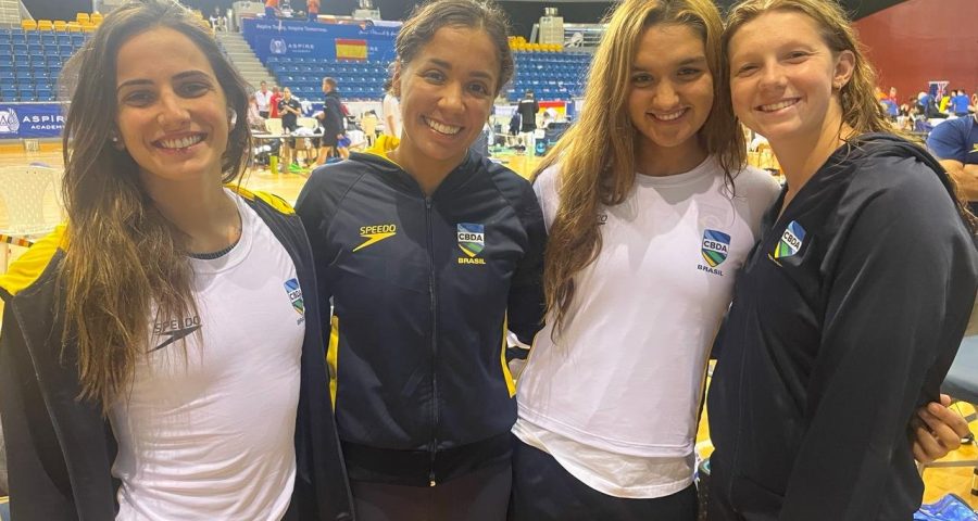 Nadadora brasileiras batem recorde Sul-Americano - Foto: Reprodução/X @timebrasil