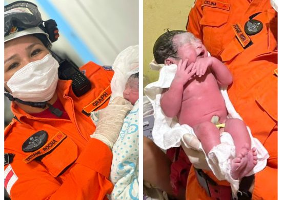 Após parto, mãe e bebê foram levados para maternidade - Foto: Divulgação/CBMAM