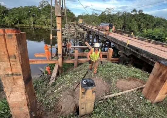 Obras na ponte sobre o rio Matapi, na BR-156, terão duração de mais de 2 meses - Foto: Divulgação/Dnit