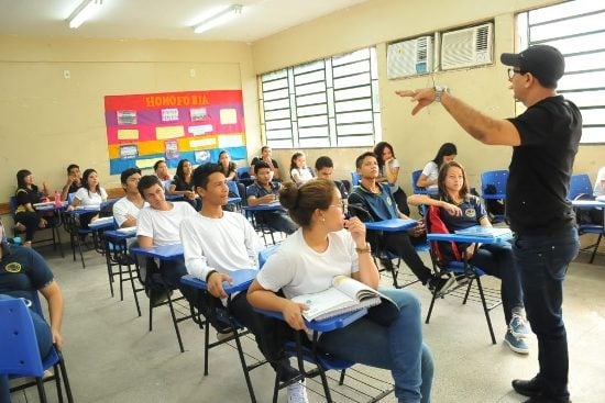 Sala de aula da rede pública de ensino no AM - Foto: Divulgação