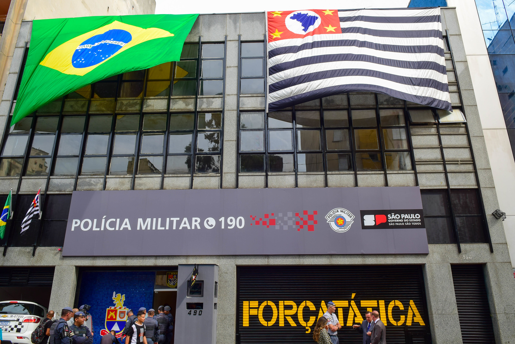 Na inauguração da unidade policial, Tarcísio também anunciou investimentos na segurança e concurso público - Foto: Governo de São Paulo