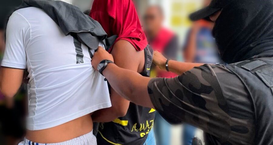 Homens são presos em Manaus - Foto: Divulgação/ Erlon Rodrigues/PC-AM