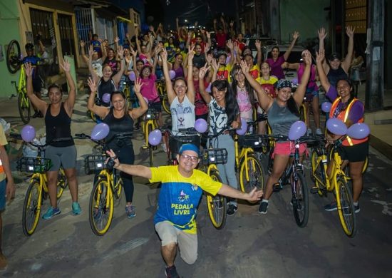 O passeio ciclístico do Pedala Livre é uma forma de homenagear todas as mulheres