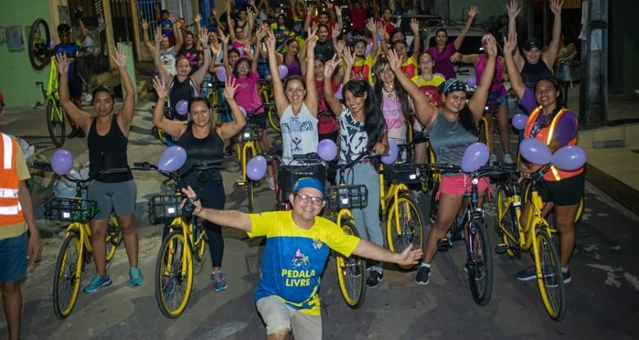 O passeio ciclístico do Pedala Livre é uma forma de homenagear todas as mulheres