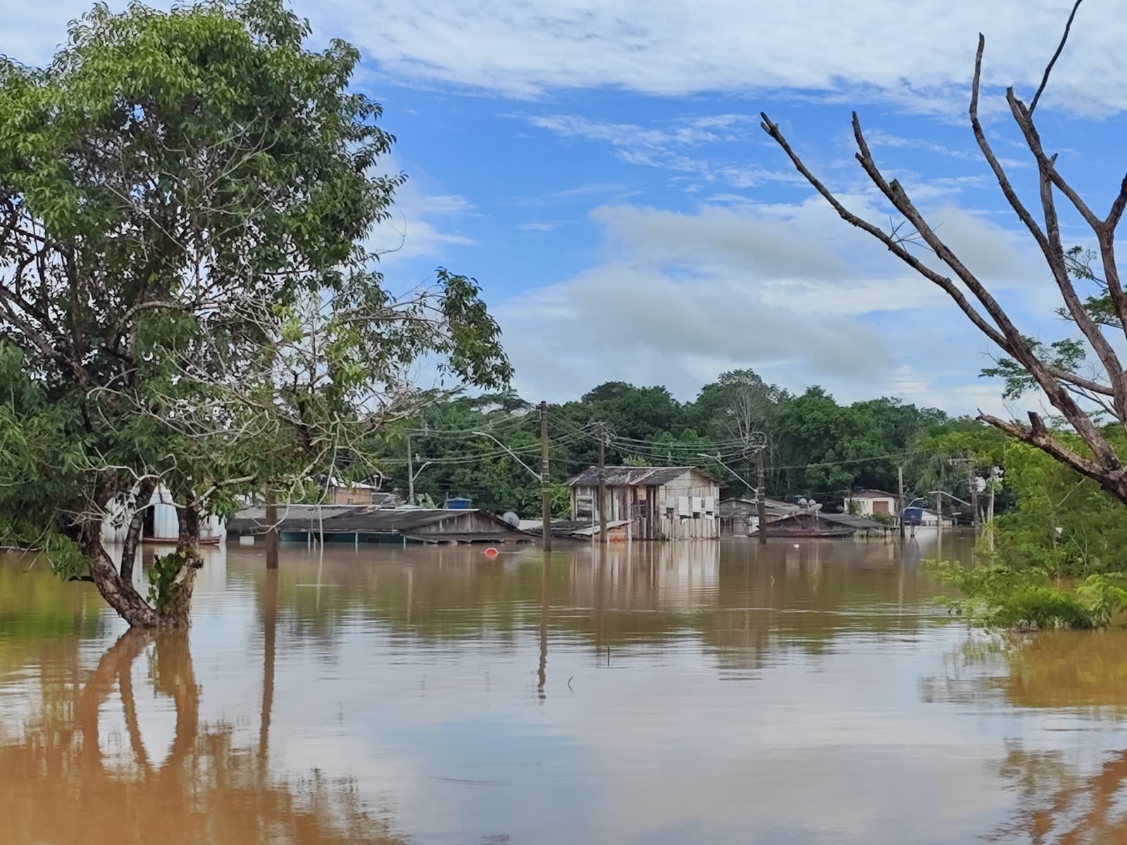 Rio Branco enfrenta segunda maior cheia - Foto: Chields souza