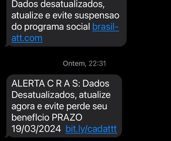 Falso SMS golpe