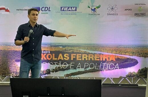 Nikolas Ferreira palestra em Manaus na tentativa de unir eleitores da direita - Foto: Ed Salles/Portal Norte