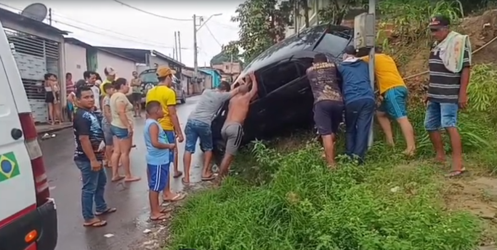 Criminosos criam embocada para motorista de aplicativo em Manaus - Foto: Reprodução/WhatsAppa