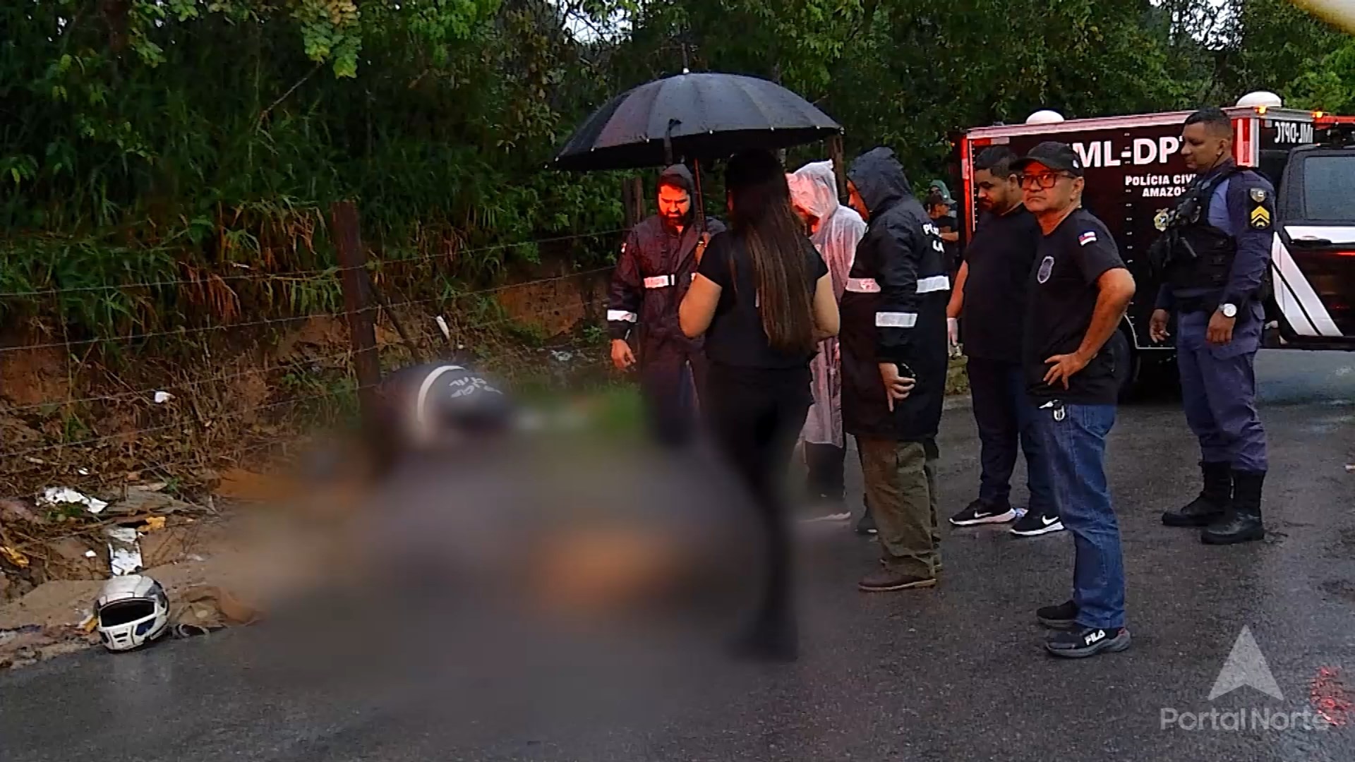 Jovem é morto com tiro nas nádegas na Zona Norte de Manaus. Foto: Reprodução/TV Norte Amazonas