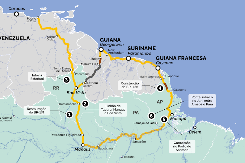 Rota das Guianas - Foto: Reprodução