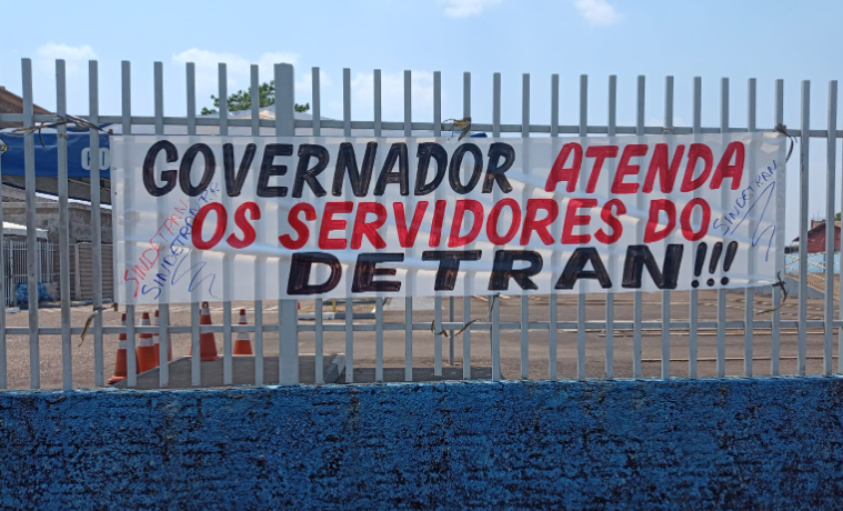 Manifestação do Sindetran-RR - Foto: Reprodução/Sindetran-RR