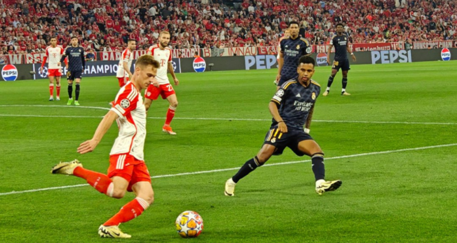 Partida de ida das semifinais da Champions League terminou empatada - Foto: Reprodução/X @ChampionsLeague