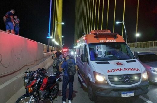 Duas pessoas ficaram gravemente feridas na Ponte Jornalista Phelippe Daou