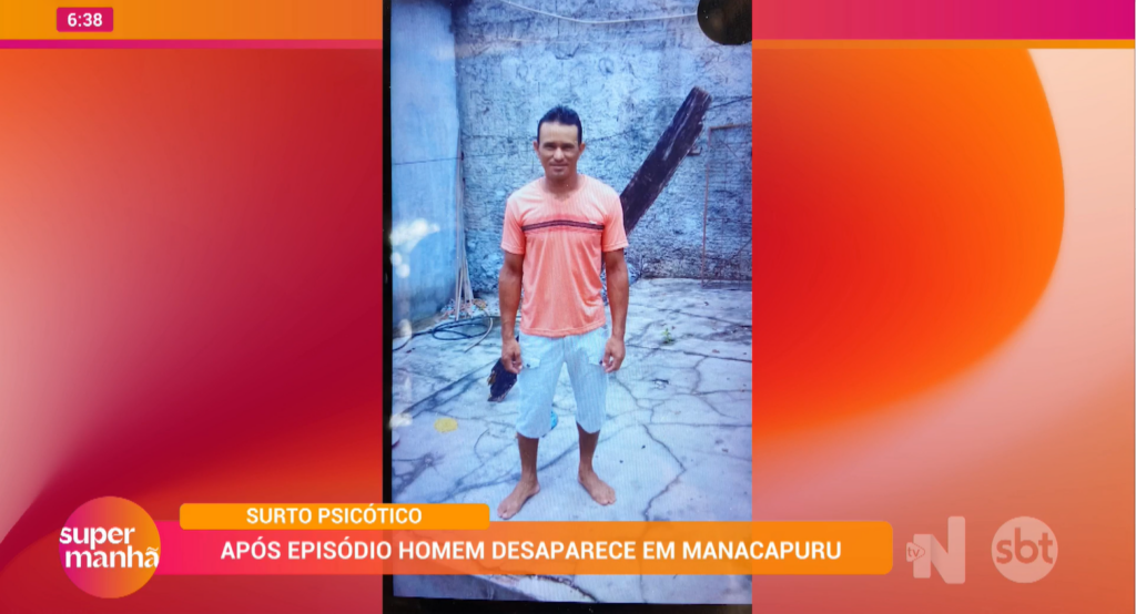 Desaparecimento do homem foi uma das notícias no programa Super Manhã - Foto: Reprodução/TV Norte Amazonas