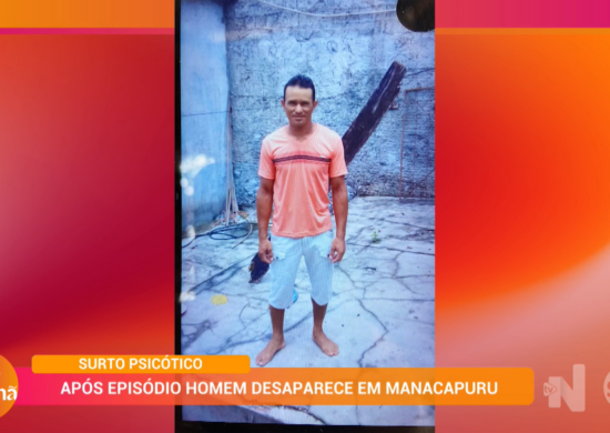 Desaparecimento do homem foi uma das notícias no programa Super Manhã - Foto: Reprodução/TV Norte Amazonas