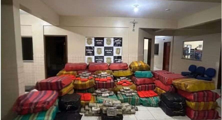 Polícias do Pará realizam apreensão de 3,2 toneladas de drogas