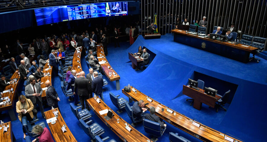 Plenário do Senado Federal durante sessão deliberativa ordinária. - Foto: Jonas Pereira/Agência Senado