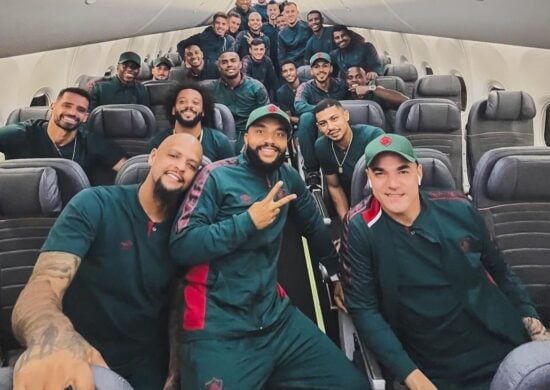Jogadores a caminho do Peru - Foto: Reprodução / Instagram @fluminensefc