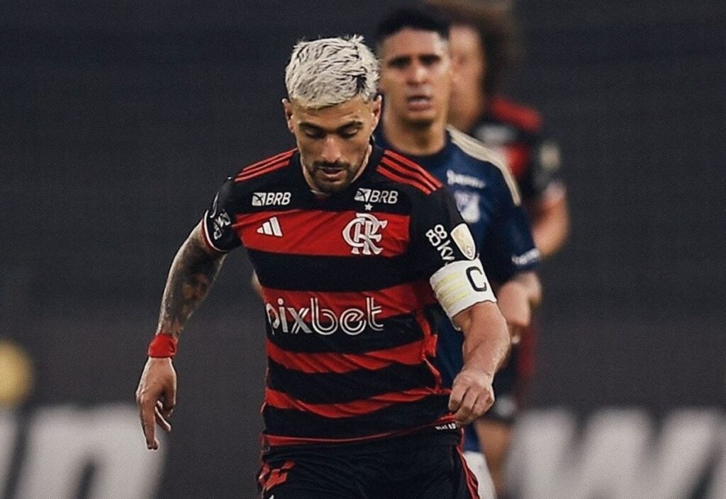 Flamengo e Millonarios empataram em 1 a 1 - Foto: Reprodução / Instagram @flamengo