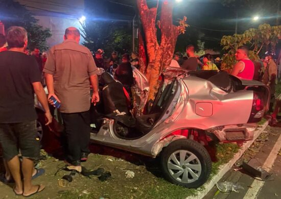 Tragédia gera mortes e feridos em acidente de carro em Manaus - Foto: Reprodução/WhatsApp