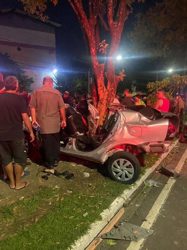 Tragédia gera mortes e feridos em acidente de carro em Manaus - Foto: Reprodução/WhatsApp
