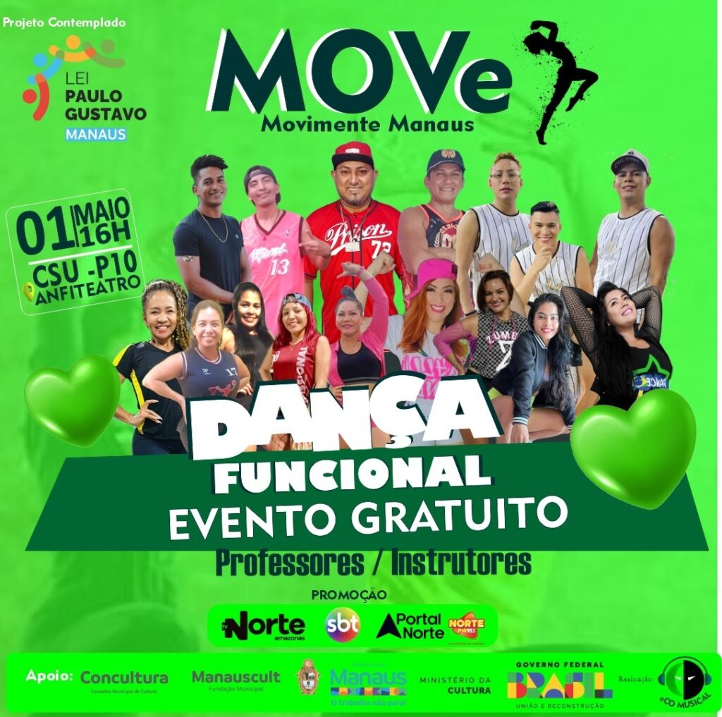 Move Manaus é um evento gratuito que proporciona qualidade de vida - Foto: Divulgação