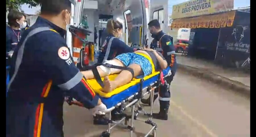 Passageira de moto app fica ferida em acidente de trânsito - Foto: Divulgação
