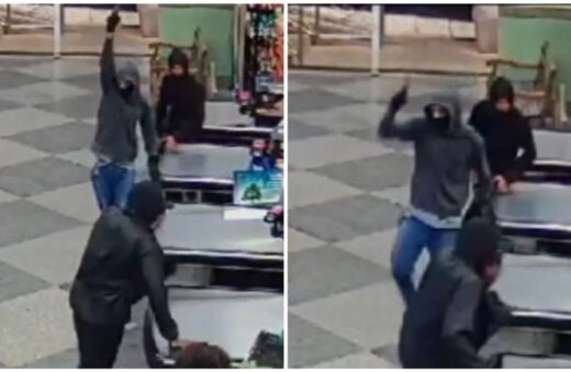 Homens realizaram um 'arrastão' no supermercado - Foto: Reprodução/Redes Sociais