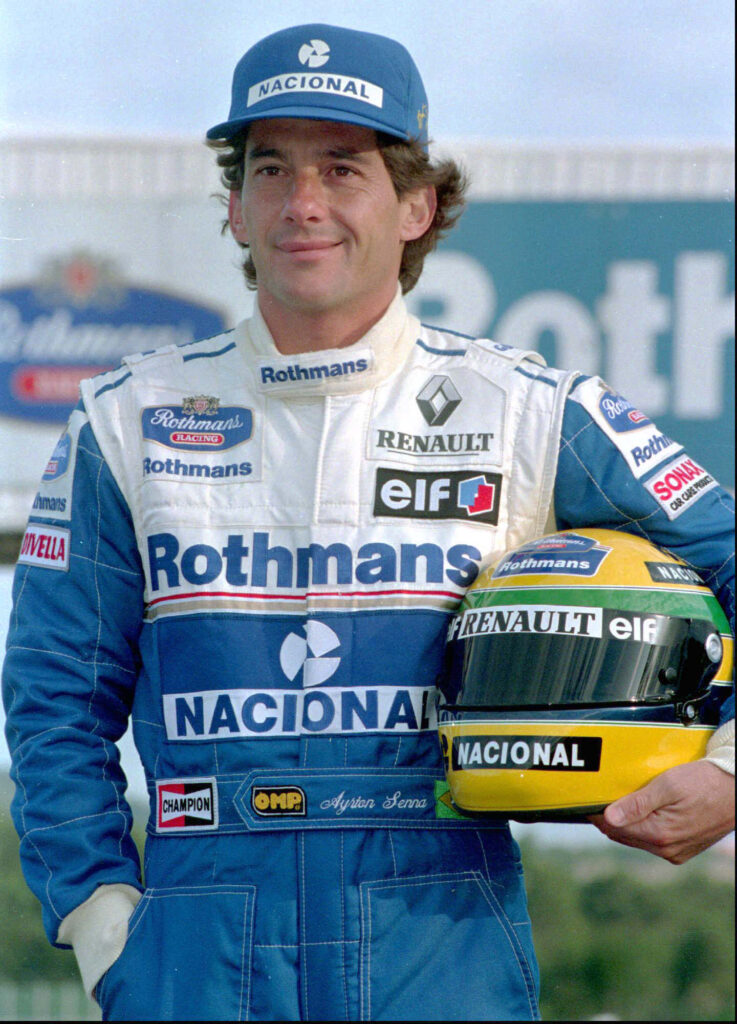 Ayrton Senna durante apresentação da equipe Williams para a temporada de 1994 - Foto: Armando França/Associated Press/AE