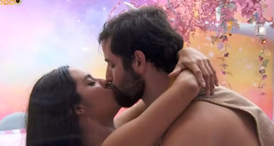 Matteus e Isabelle começaram a se relacionar no final do BBB 24. Imagem: Reprodução/TV Globo