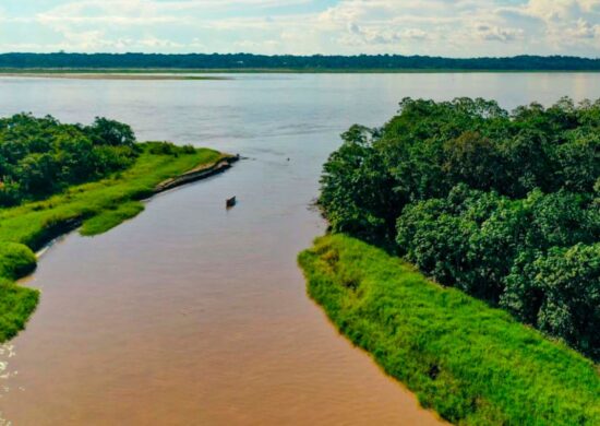 O Rio Amazonas é o mais extenso e volumoso curso de água do mundo.