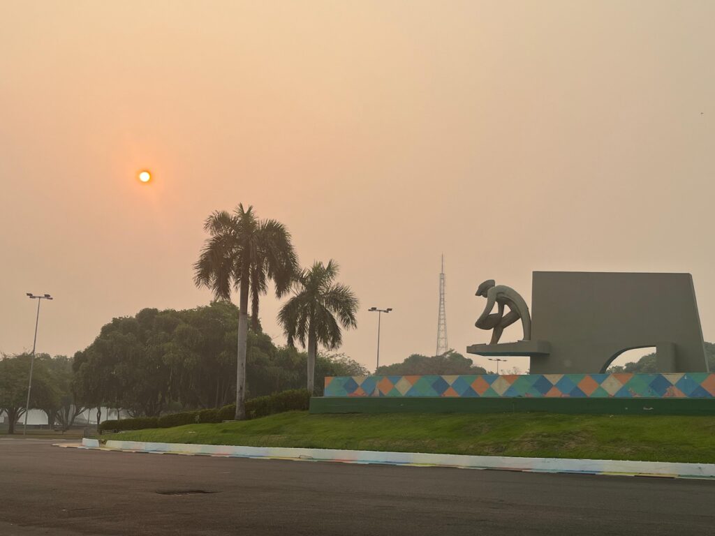 Qualidade do ar em Roraima- monumento aos garimpeiros