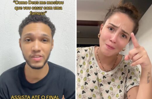 Tik Toker disse que Deus o mostrou que ele vai se casar com Mharessa Fernanda. Imagem: Reprodução/Tik Tok