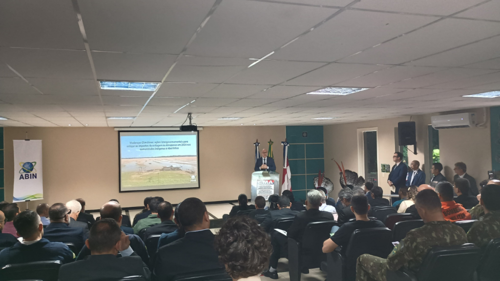 Evento da Abin reuniu representantes do órgão, além das Forças Armadas, Defesa Civil, INPA e FUNAI - Foto: Cauê Pontes/Portal Norte